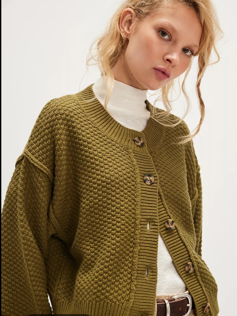 Free People Lila Knit Cardigan Sweater